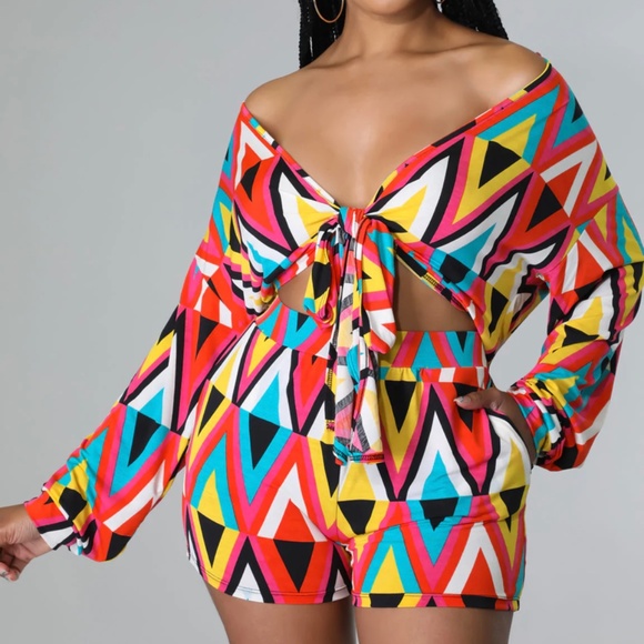 Colorful Abstract 2 Piece Set - Picture 4 of 4